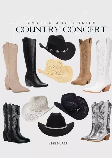 Country concert outfit, cowboy boots and cowboy hats for country concert, summer country concert looks, country concert accessories, nashville accessories, cowboy boots for festivals from Amazon amazon cowboy boots

#LTKFestival #LTKfindsunder50 #LTKshoecrush