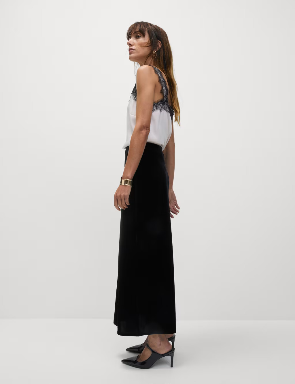 Velvet Midaxi Slip Skirt | Marks & Spencer (UK)