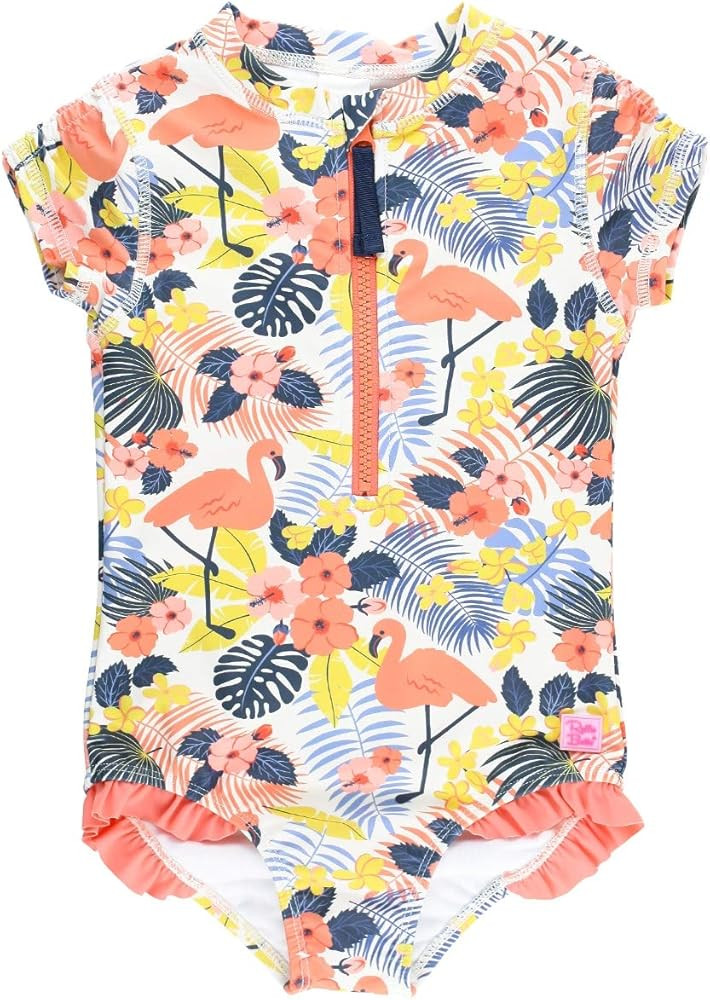 Girls Long Sleeve Zipper Rash Guard One Piece w/UPF 50+ Sun Protection | Amazon (US)