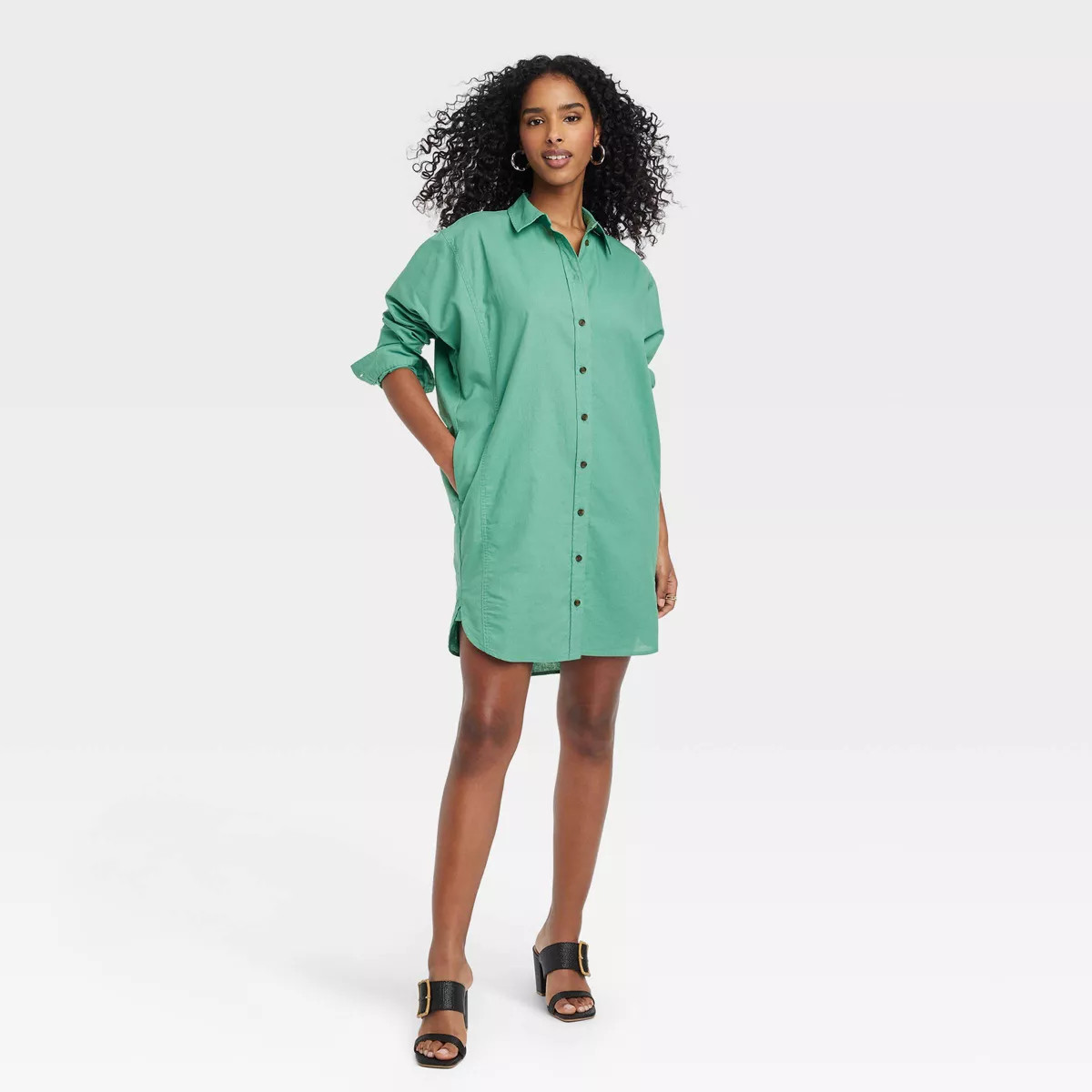 Women's Long Sleeve Mini Shirtdress - Universal Thread™ | Target