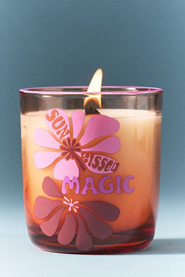 Sun-Kissed Magic Floral Hibiscus Tide Glass Candle | Anthropologie (US)