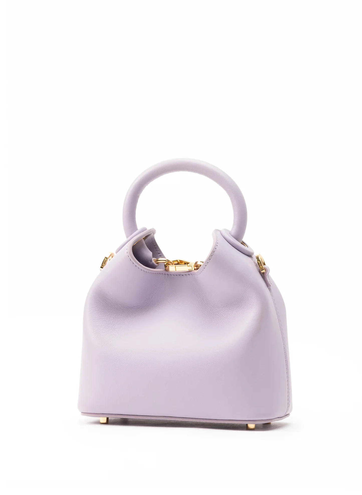 Madeleine Leather Lilac - Top Handle Handbag for Women - Elleme | Elleme