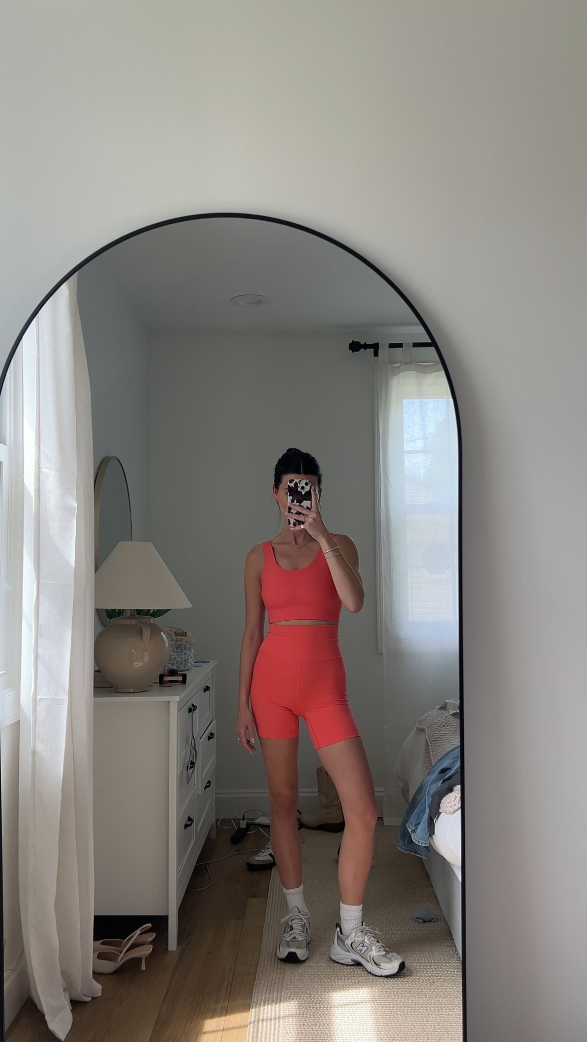 The cutest coral workout set from Target for only $40! Feels like butter and fits true to size! 🧈

#LTKFindsUnder50 #LTKActive