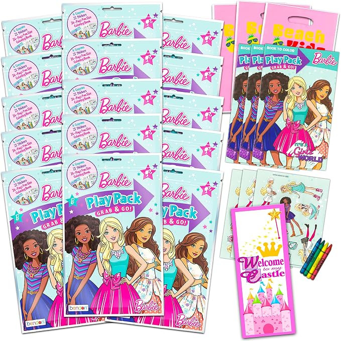Bendon Publishing Set of 15 Kids Play Packs Bundle ~ Fun Party Favors Coloring Book Crayons Stick... | Amazon (US)
