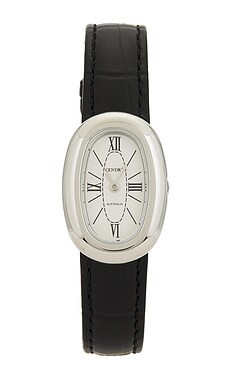 Cendre Bridgette Watch in Silver & Black Croc from Revolve.com | Revolve Clothing (Global)