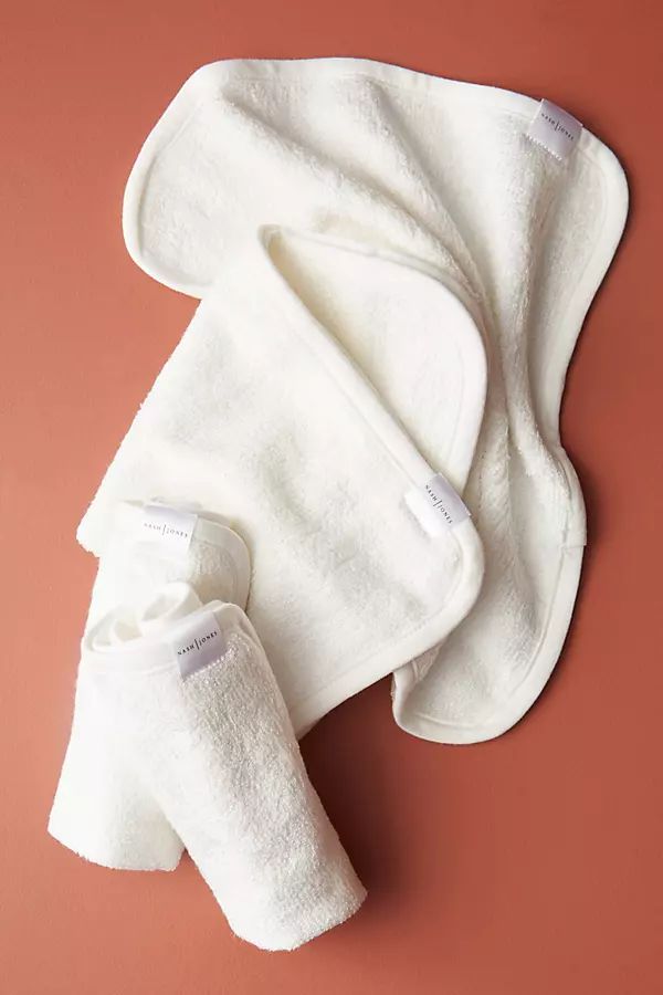 Nash & Jones Wash Cloths Set By Nash & Jones in White | Anthropologie (US)