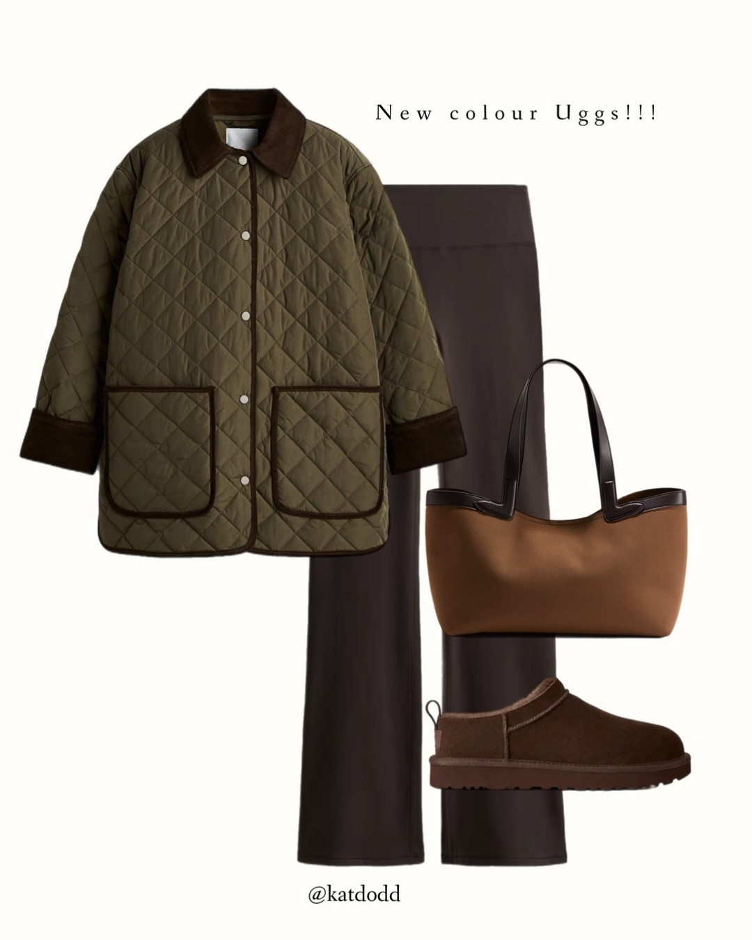 OMG.. new colour micro Uggs! Dusted cocoa 🤍🤍🤍 LOVE THEM!!


micro ugg dusted cocoa flared dark brown leggings trousers H&M members sale tote bag quilted jacket autumn winter outfit inspo 

#LTKuk #LTKautumn #LTKstyletip