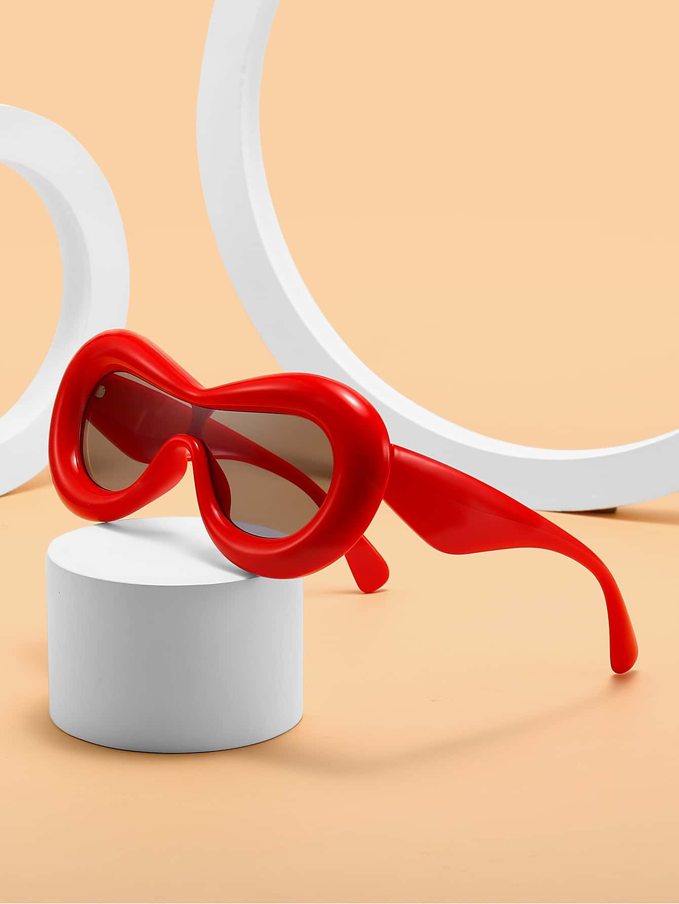 1pair Women Oversized One-piece Novelty Sunglasses For Daily Life | SHEIN