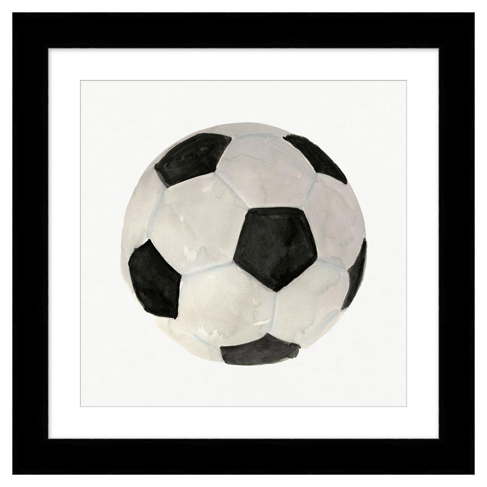 Michael Modern Classic Soccer Ball Kids Framed Art | Kathy Kuo Home