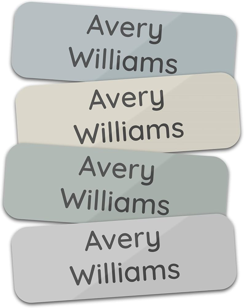 Personalized Kids' Name Labels (60 Labels) Custom Name Tag Clothing Label - Waterproof Daycare St... | Amazon (US)