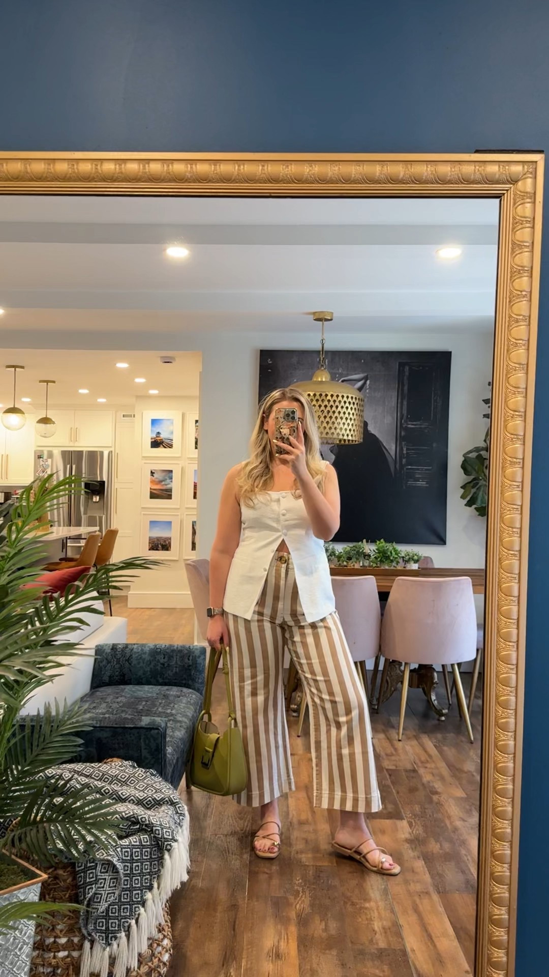 Anthropologie Colette pants in Jean, striped pants, true to size. Favorite pants of all time

#LTKMidsize #LTKStyleTip #LTKSeasonal