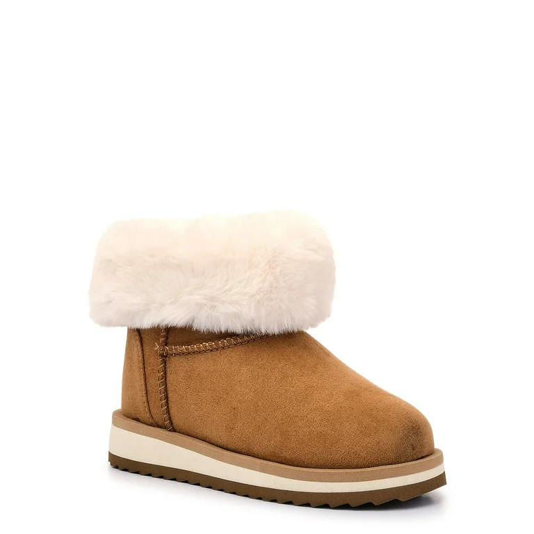Wonder Nation Toddler Girls Shearling Boot, Sizes 7-12 - Walmart.com | Walmart (US)