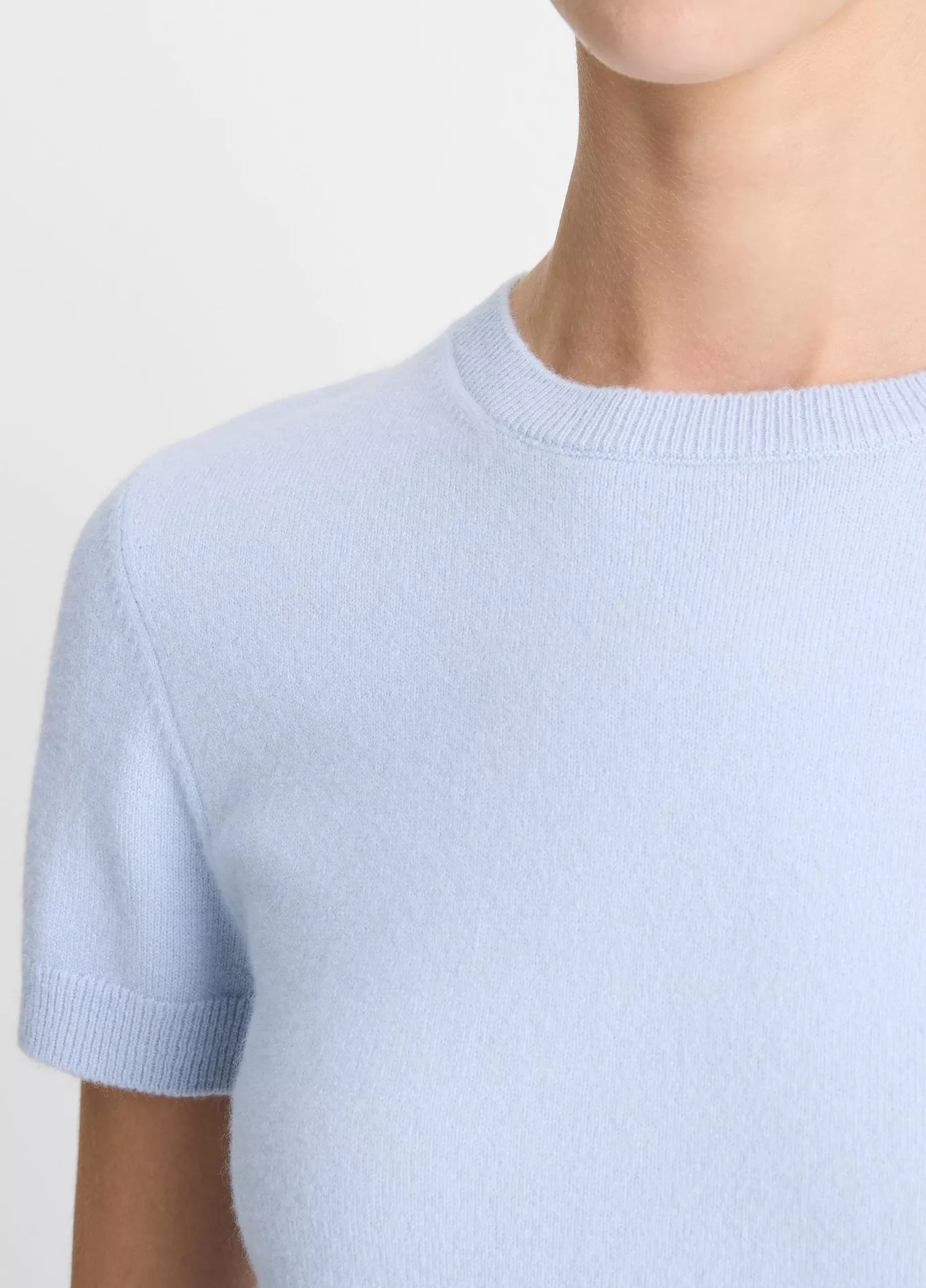 Wool & Cashmere-Blend Short-Sleeve Sweater | Vince LLC