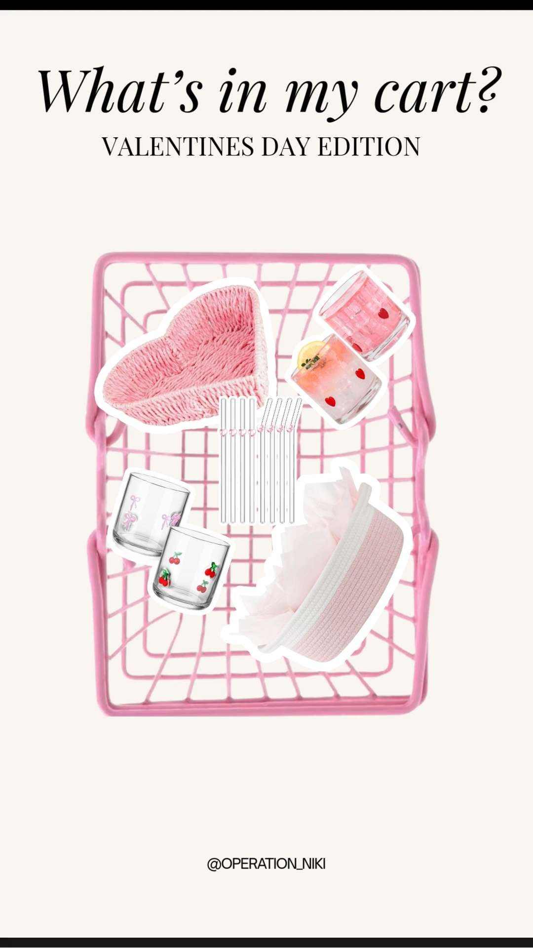 Baskets for easy gifting and the cutest cups that make everyday drinks feel a little more fun. Simple, thoughtful finds that are perfect for celebrating or putting together something sweet.

Follow for more @OPERATION_NIKI on IG, TikTok, & Facebook
#whatsinmycart #valentinesday #giftbasketideas #cute cups #amazonfinds #valentinesgifts #seasonalfinds #lifestylefinds #operationniki 

 #LTKValentine #LTKHome