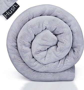 The Hush Weighted Throw | Canada’s Original Luxury Sherpa Throw with Dual Sided Cover | Hypoallergen | Amazon (CA)