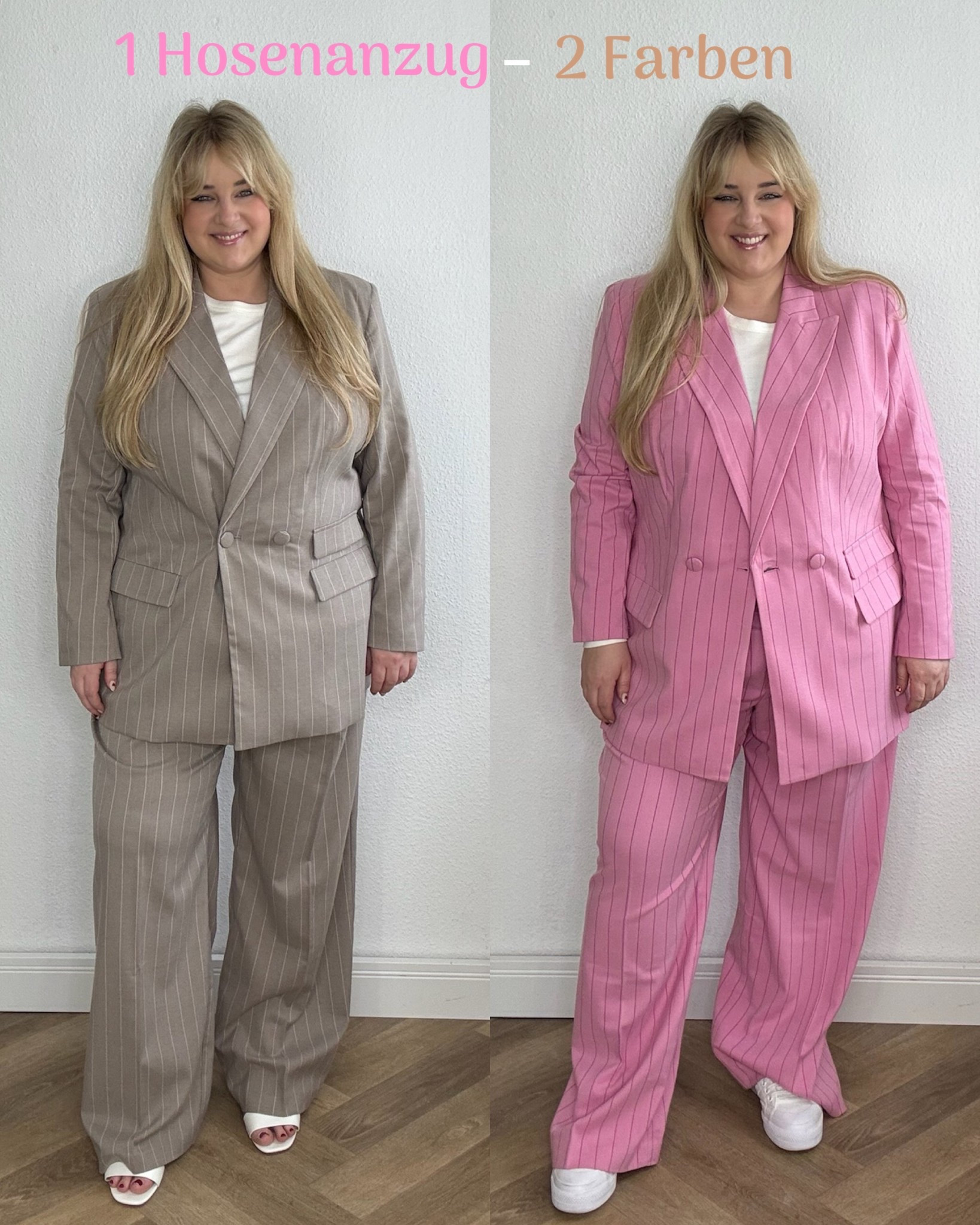 1 Hosenanzug -2 Farben 🤎💗

15 % mit dem Code bp15sandra

(Gültigkeit: 19.02.-einschl. 21.02.2026; einmalig einlösbar pro Kundin; gilt in DE App & Webshop)

#plussizefashion #Hosenanzüge

#LTKdeutschland #LTKplussize #LTKbeauty