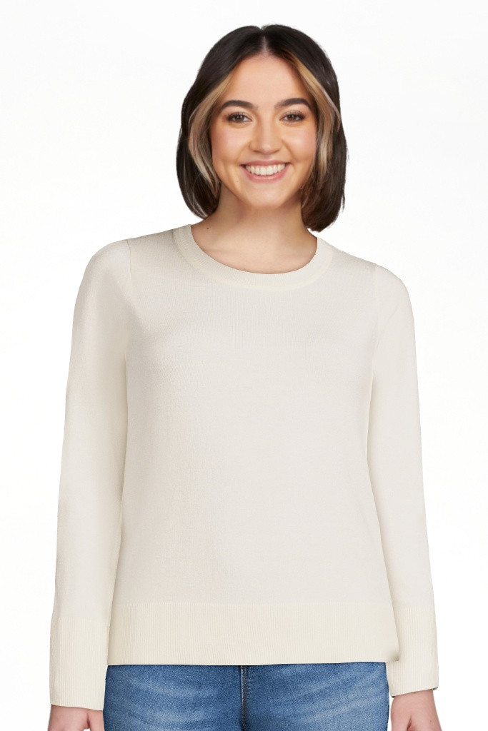 Free Assembly Women’s Crewneck Sweater with Long Sleeves, Midweight, Sizes XS-XXL | Walmart (US)