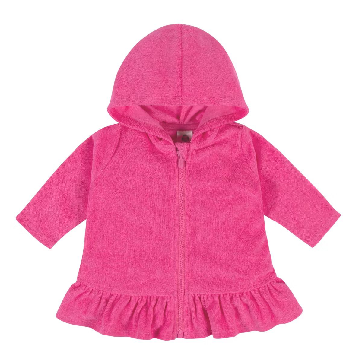 Gerber Baby and Toddler Girls' Swim Zipper Hoodie Terry Coverup | Target