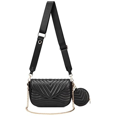 Small Quilted Crossbody Bags for Women Stylish Designer Purses and Handbags with Coin Purse inclu... | Amazon (US)
