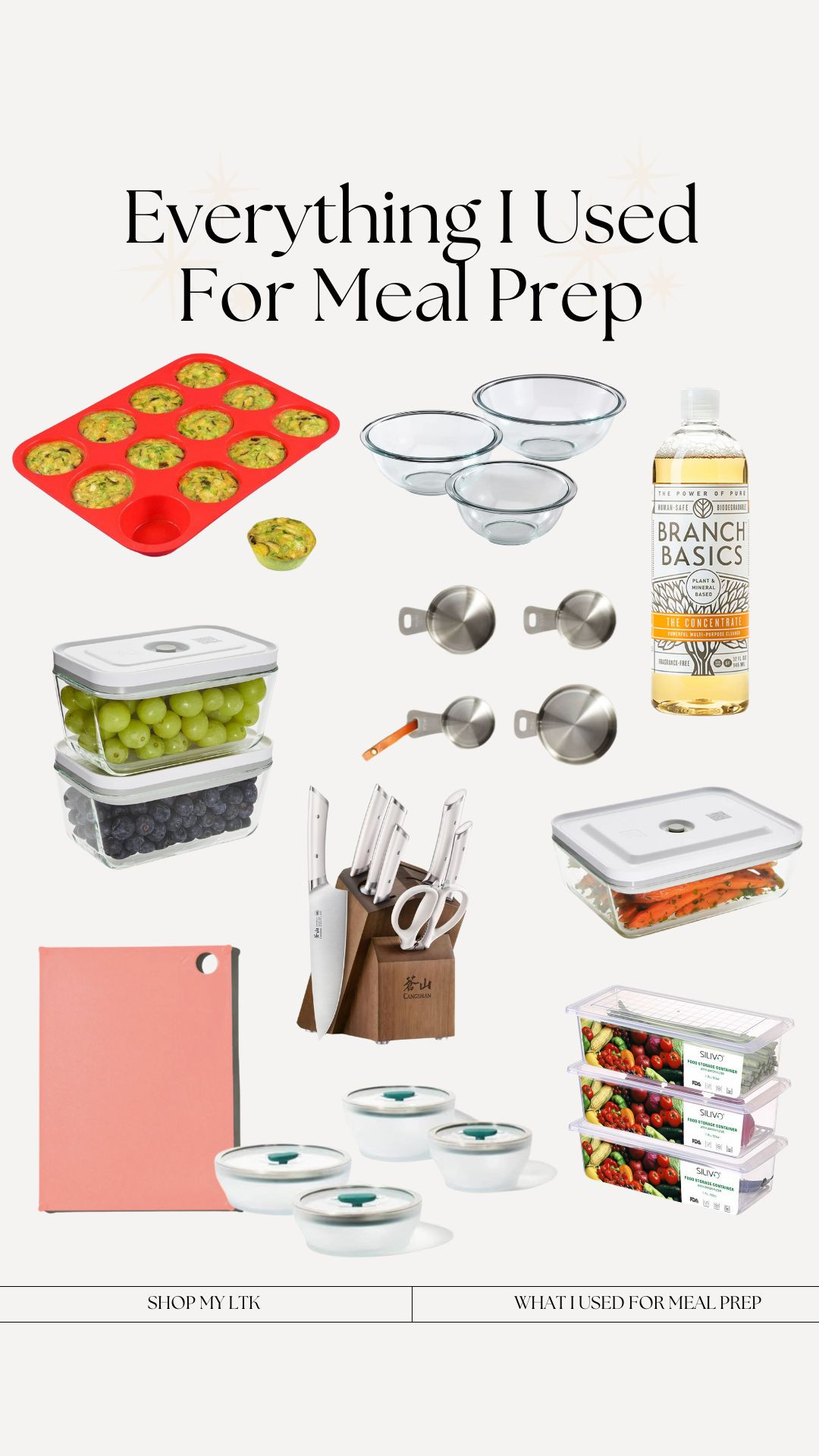 Everything I used for meal prep today! 

 #LTKHome #LTKFindsUnder50 #LTKFindsUnder100