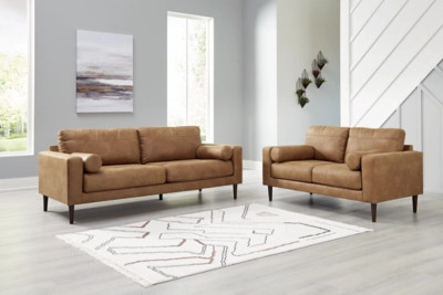 Telora Sofa and Loveseat, Caramel | Ashley Homestore