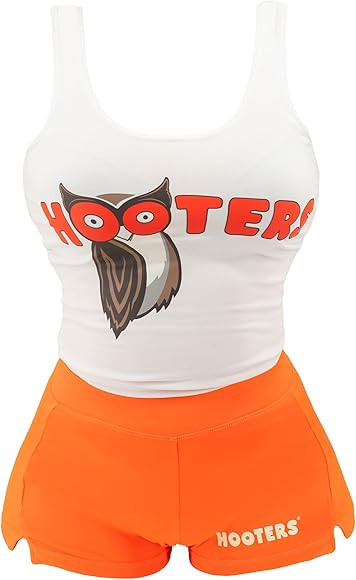 Ripple Junction Hooters Girl Iconic Waitress Outfit Includes Tank Top and Shorts Set Officially L... | Amazon (US)