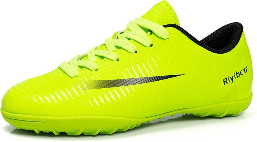 Women Soccer Cleats Lace-Up Turf Football Shoes Indoor Outdoor Low-Top Fustal Soccer Training | Amazon (US)