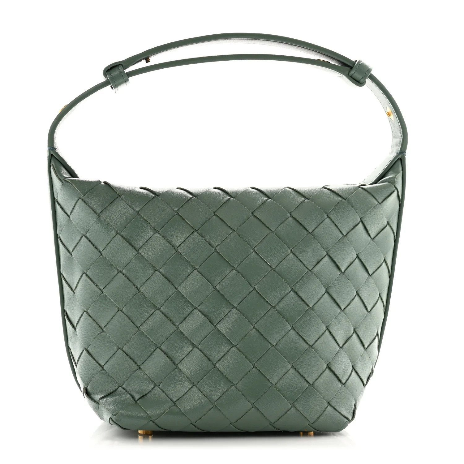 Bottega Veneta Calfskin Nappa Intrecciato Candy Wallace Aloe | FASHIONPHILE (US)