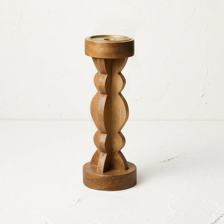 Large Wood Candle Holder - Opalhouse™ designed with Jungalow™ | Target