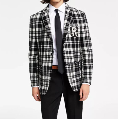 Lauren Ralph Lauren Men's Wool Lahn Classic-Fit Ultraflex Plaid Blazer 36 R | eBay US