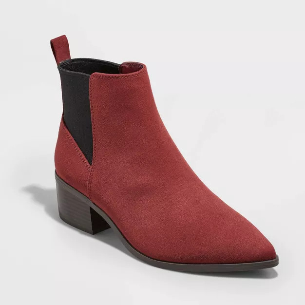 Women's Gwen Low Shaft Heeled Boots - A New Day™ | Target