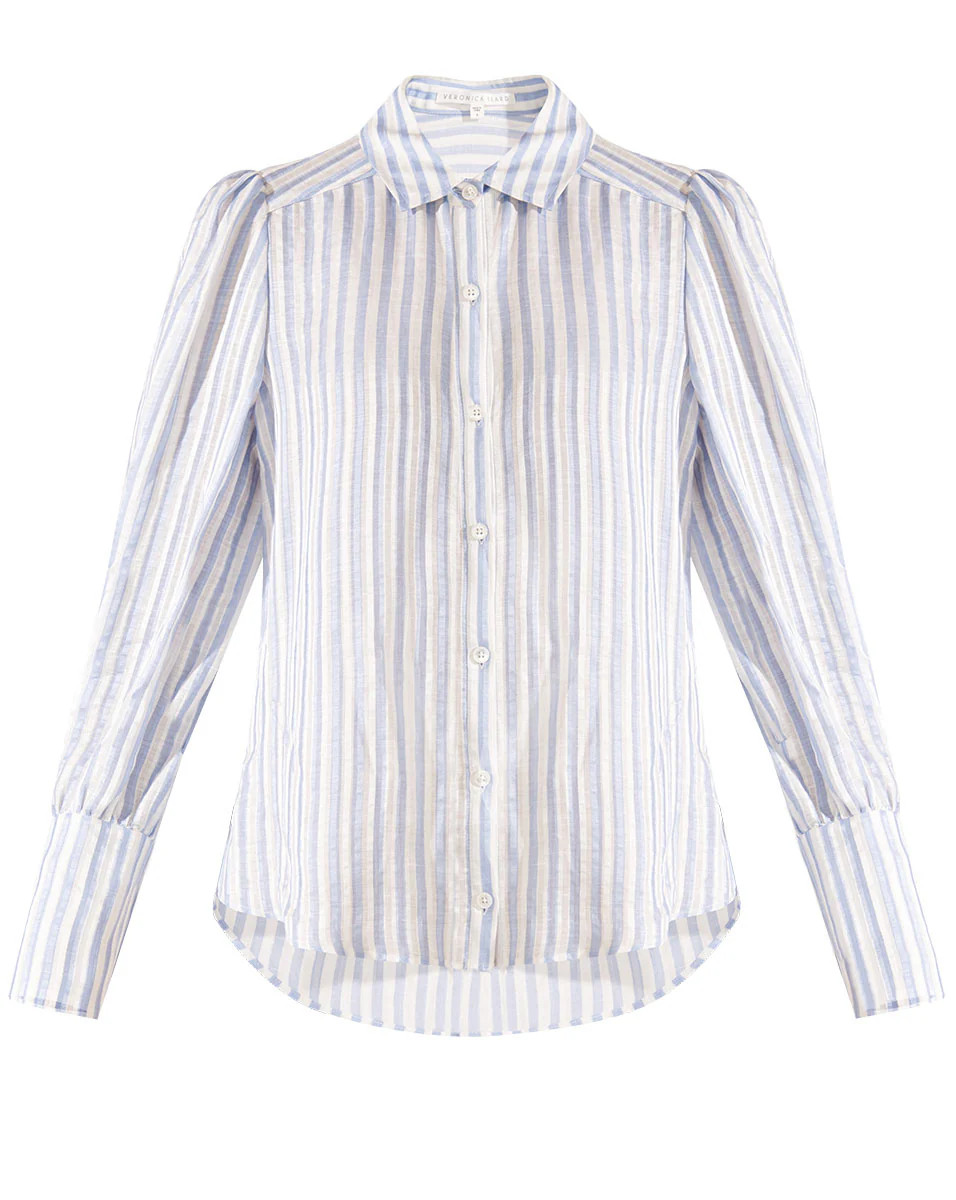 Ally Striped Blouse | Veronica Beard
