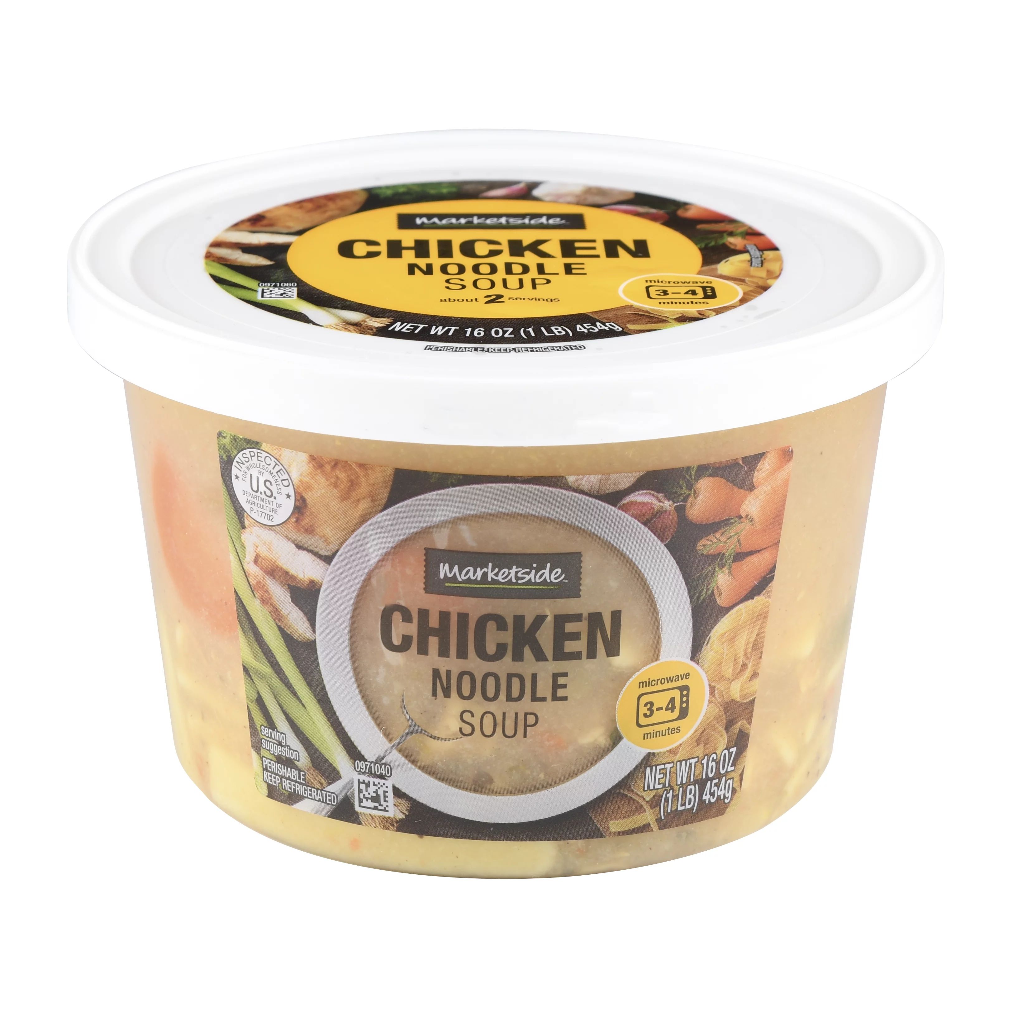 Marketside Chicken Noodle Soup, 16 oz, (Fresh Deli Soup) - Walmart.com | Walmart (US)