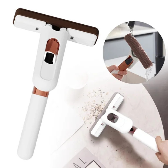 Portable Mini Cleaning Mop Self Squeezing,Mini Sponge Mop,Dry and Wet Use Cleaning System, Mini M... | Walmart (US)