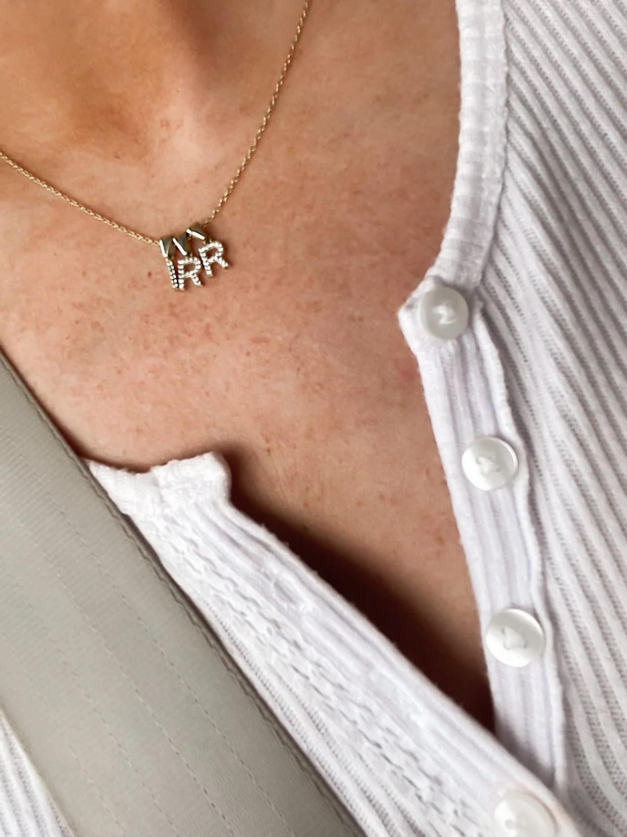 Custom Layered Initial Necklace | The Sis Kiss