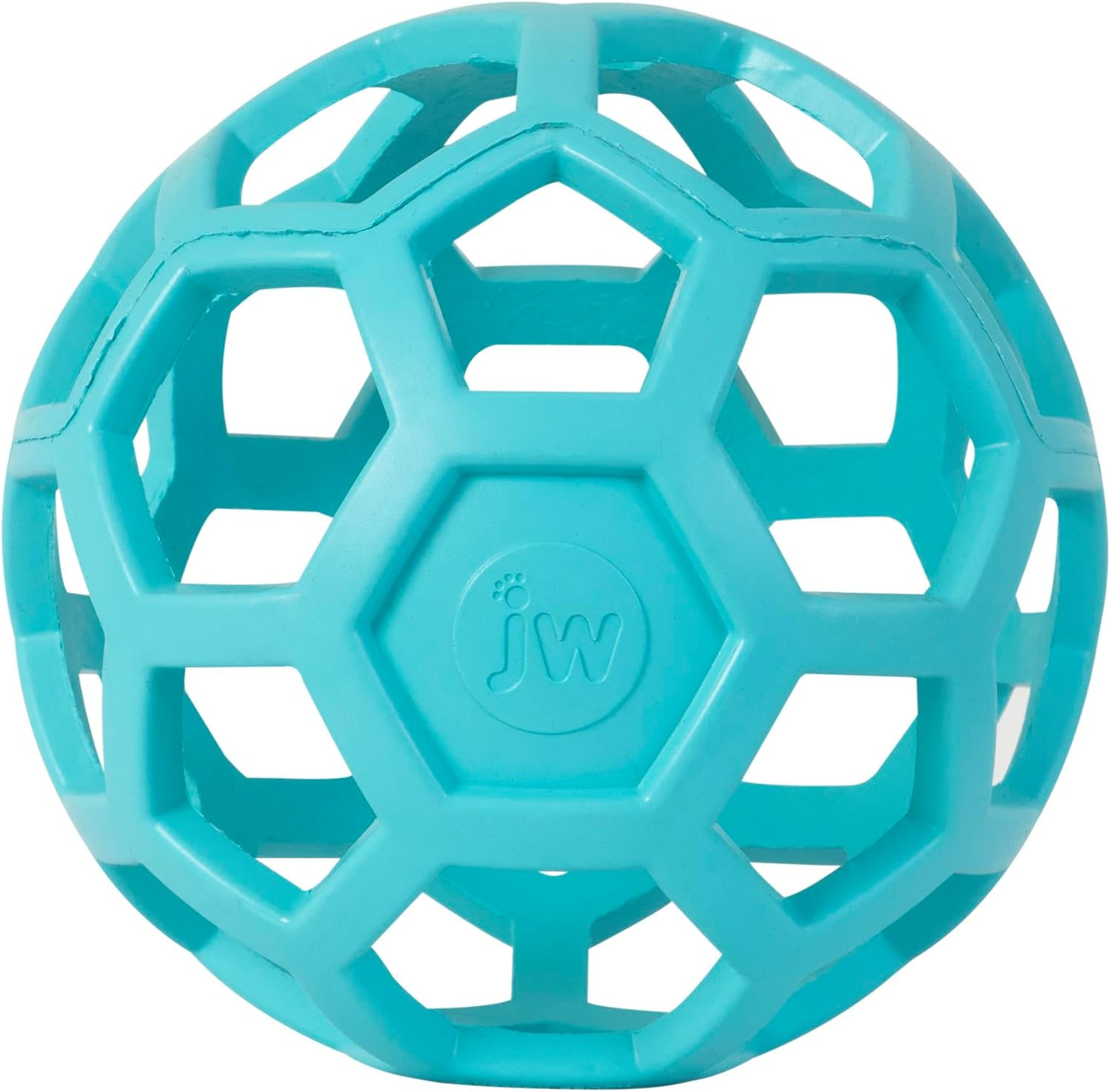 JW Pet HOL-ee Roller™, Dog Toy Puzzle Ball, Natural Rubber, Large (5.5” Inch Diameter), Blue | Amazon (US)