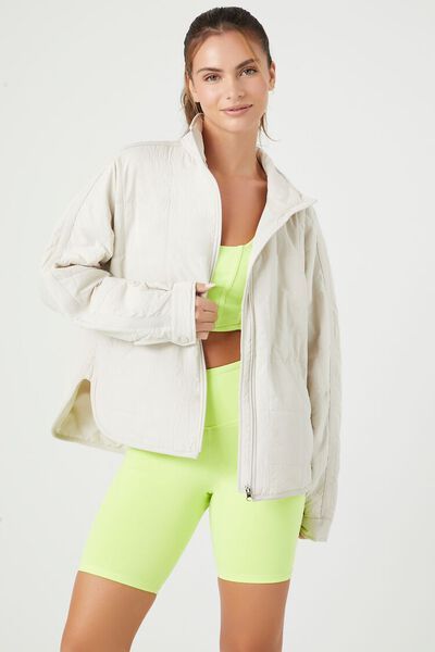 Active Quilted Zip-Up Jacket | Forever 21 (US)