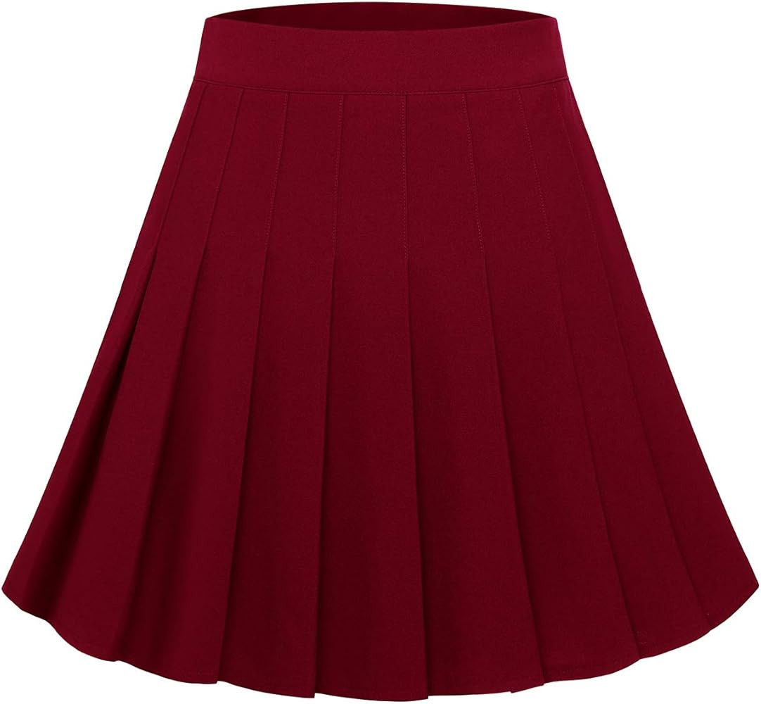 DRESSTELLS Pleated Mini Tennis Skirts for Women Skater High Waisted School Girl Skirt | Amazon (US)