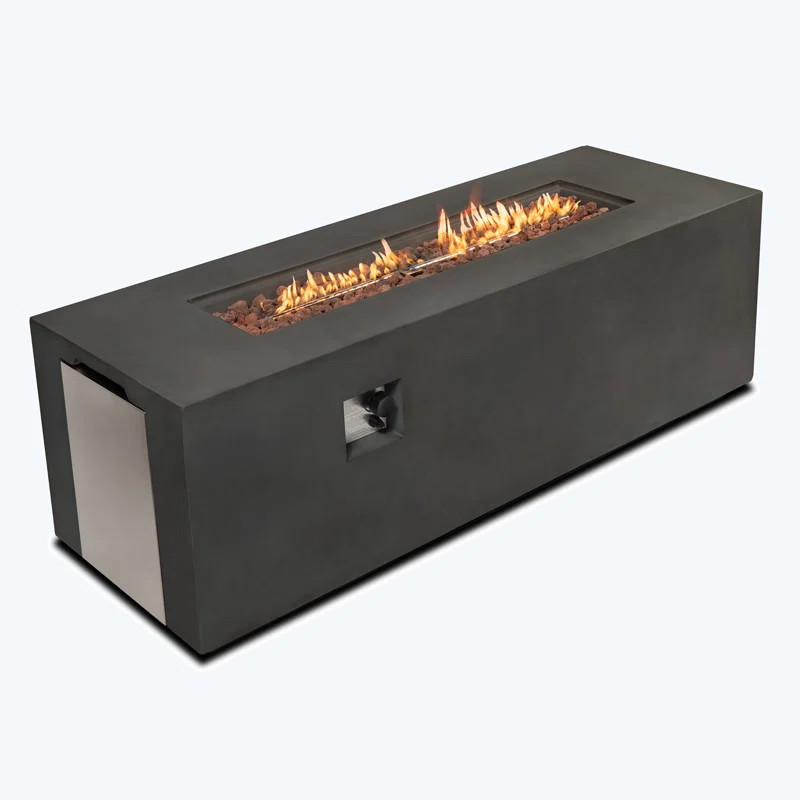 House On Tree 70" Concrete Large Fire Pit Table with Lid & Reviews | Wayfair | Wayfair North America