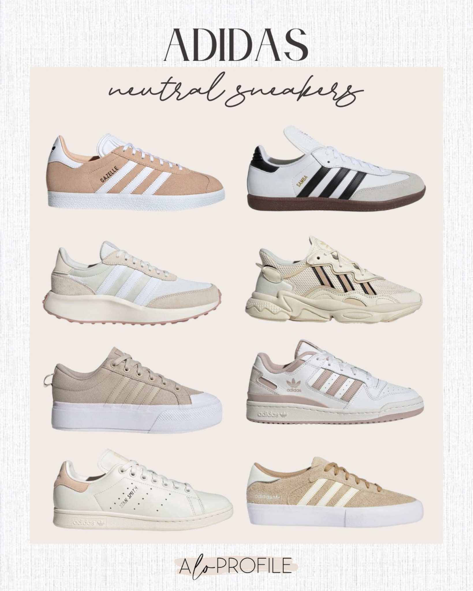 Neutral sneakers via Adidas 😍