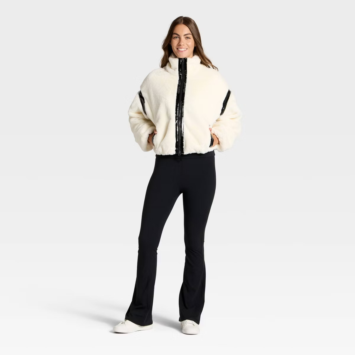 Women's Faux Fur PU Trim Jacket - JoyLab™ | Target