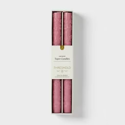 4pk Valentine's Taper Candle Set Rose Pink - Threshold™ | Target