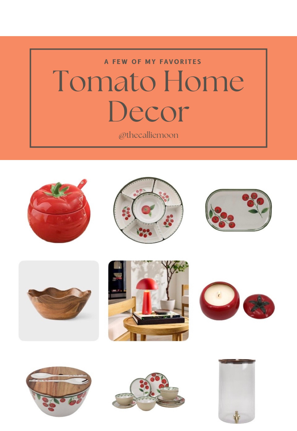 Tomato Home Decor - Walmart Home Decor -
Hosting Decor

#LTKSeasonal #LTKMothersDay #LTKHome