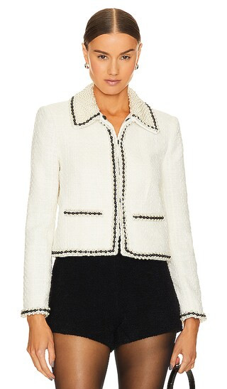 Kidman Pearl Cllr Boxy Jacket in Off White | Revolve Clothing (Global)