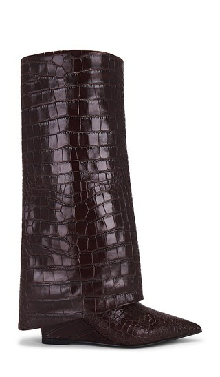 X REVOLVE The Romeo Boot in Brown | Revolve Clothing (Global)