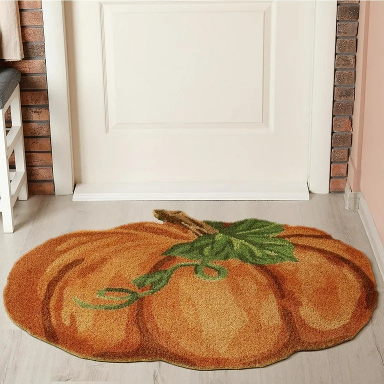 Fall Door Mat Fall Welcome Mat Pumpkin Rug Coir Pumpkin Doormat 16 x 28 Inch Non Slip Reusable He... | Walmart (US)
