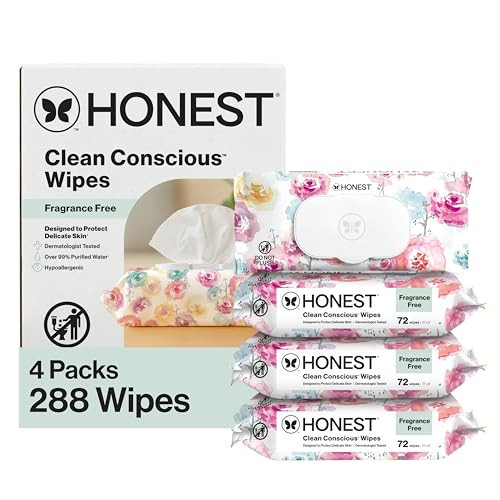 The Honest Company Multi-Use Baby Wipes, Rose Blossom, 288 Count | Amazon (US)