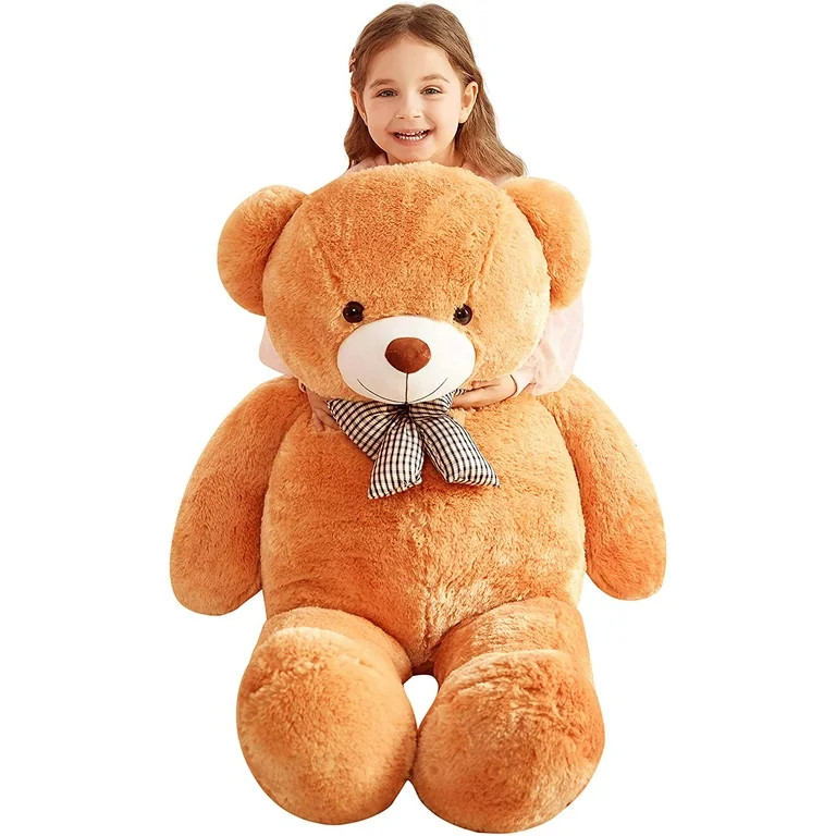IKASA Giant Teddy Bear Stuffed Animal Plush Toy,Large Jumbo 47" Brown Huge Cute Soft Toys,Big Siz... | Walmart (US)