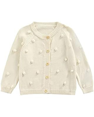 Simplee kids Baby Sweater Cable-Knit Baby Cardigan Coat for Autumn Fall 3M-3T | Amazon (US)