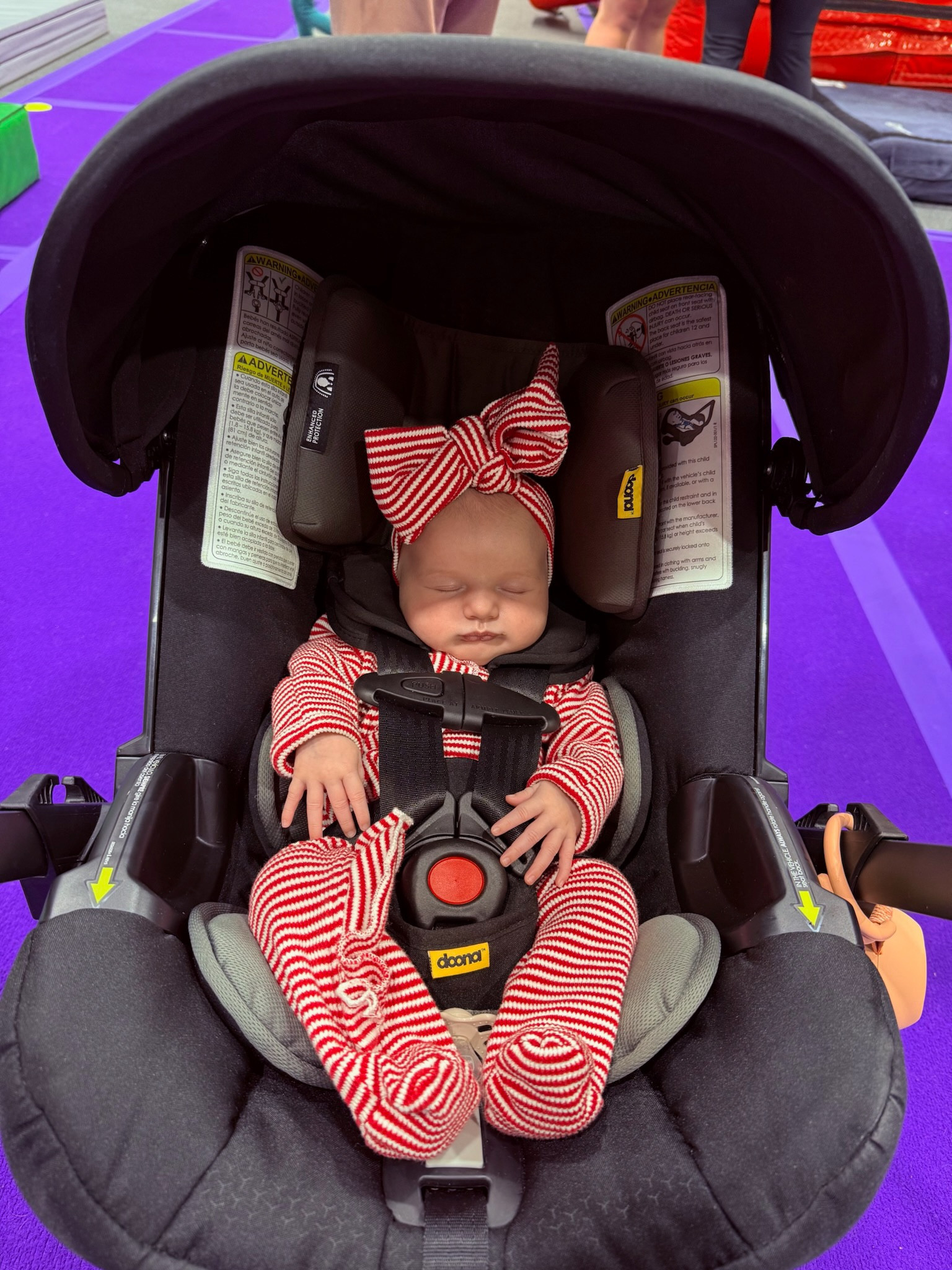 Babygirl red and white stripe outfit with ruffle and big bow ❤️🏀 Perfect for cheering on her boys! 

#LTKFamily #LTKBaby #LTKFindsUnder50